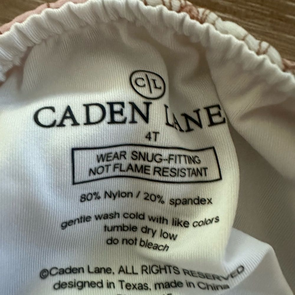 Caden Lane 2 Piece Tankini Swim 4T - Picture 4 of 4